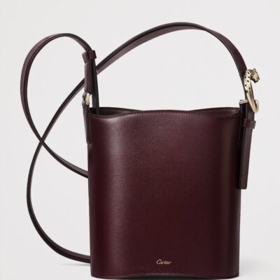 Cartier Mini Leather Panthère C de Cartier Bucket Bag - Image 2