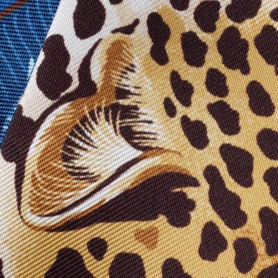Cartier Silk Blooming Panthère Skinny Scarf - Image 3