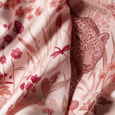 Cartier Silk Blooming Panthère Square Scarf - Image 5