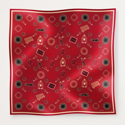 Cartier Silk Diabolo de Cartier Scarf - Image 3