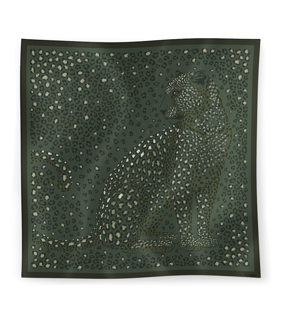 Cartier Silk Panthère Dots Scarf - Image 1