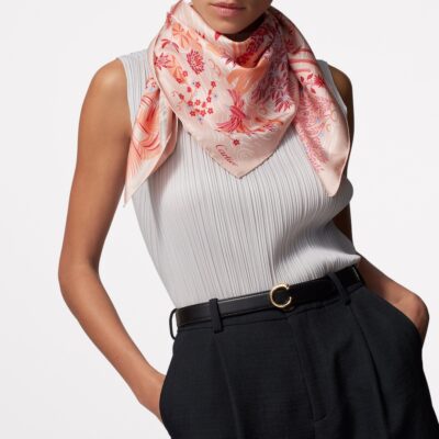 Cartier Silk Panthère Greenhouse Scarf - Image 4