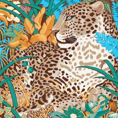 Cartier Silk Panthère Jungle Scarf - Image 3