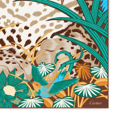 Cartier Silk Panthère Jungle Scarf - Image 5
