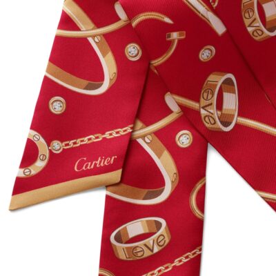 Cartier Silk Precious Mundanity Scarf - Image 2