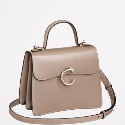 Cartier Small Leather Panthère C de Cartier Top-Handle Bag - Image 2