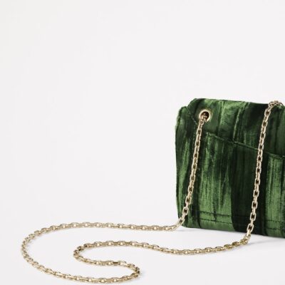 Cartier Velvet Panthère Graphique de Cartier Chain Pouch - Image 2