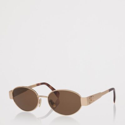 Celine Metal Triomphe CL40235U Oval Sunglasses - Image 2