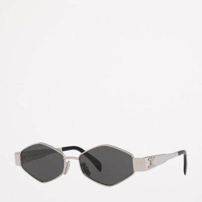 Celine Metal Triomphe Geometric Sunglasses - Image 2