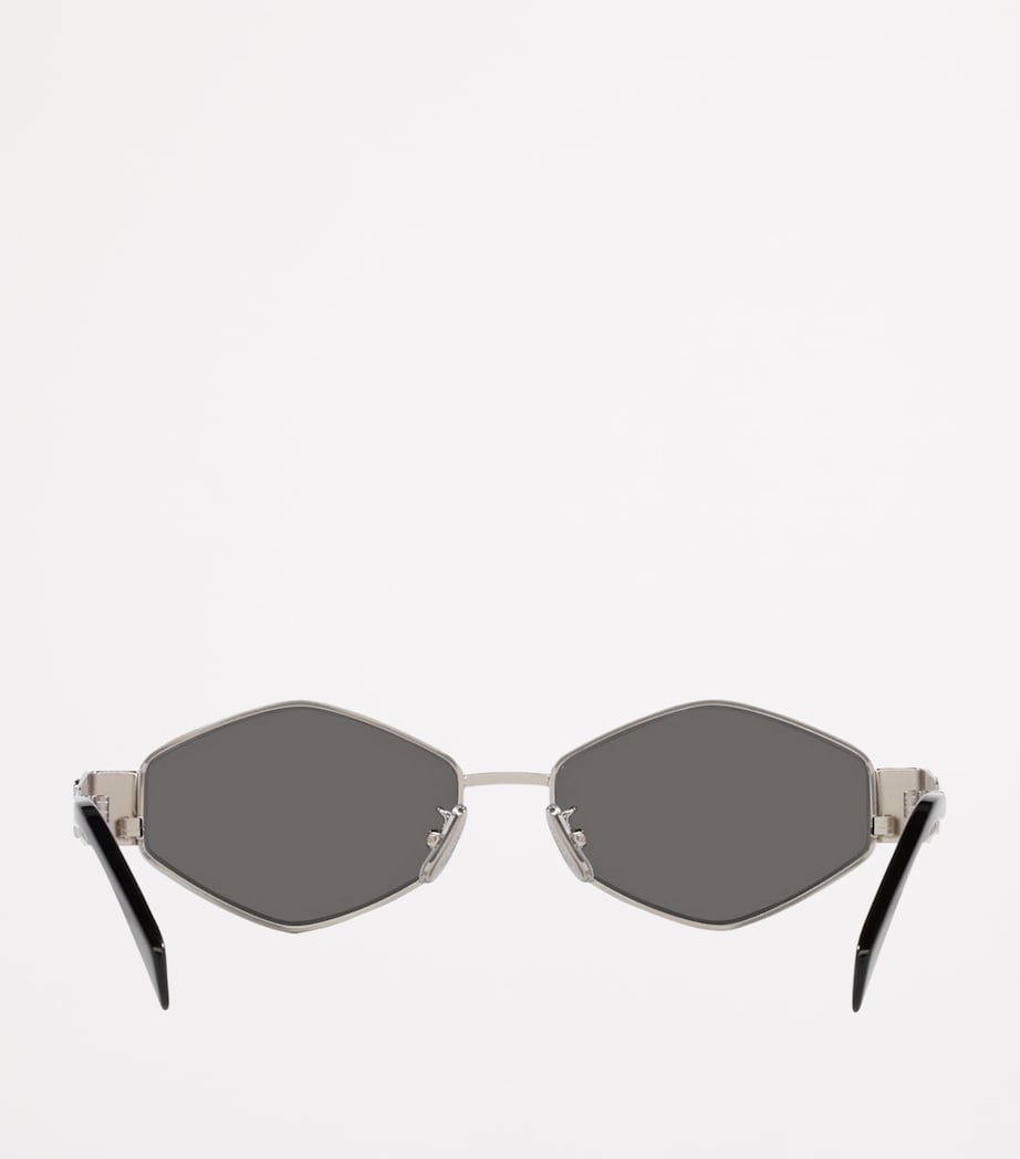 Celine Metal Triomphe Geometric Sunglasses - Image 4