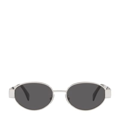 Celine Metal Triomphe Oval Sunglasses - Image 1