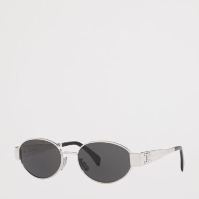 Celine Metal Triomphe Oval Sunglasses - Image 2