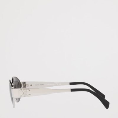 Celine Metal Triomphe Oval Sunglasses - Image 3