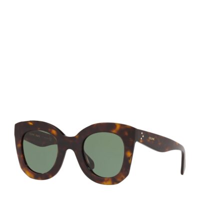Celine Tortoiseshell Rectangular Sunglasses - Image 2
