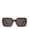 Celine Tortoiseshell Square Triomphe Sunglasses - Image 1