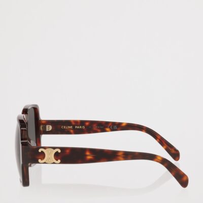 Celine Tortoiseshell Triomphe CL40316U Square Sunglasses - Image 3