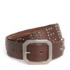 Cherry Los Angeles Leather Studded Santa Fe Belt - Image 1