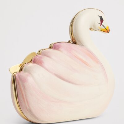 Chloé Lambskin Swan Clutch Bag - Image 2