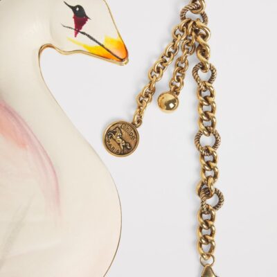 Chloé Lambskin Swan Clutch Bag - Image 4