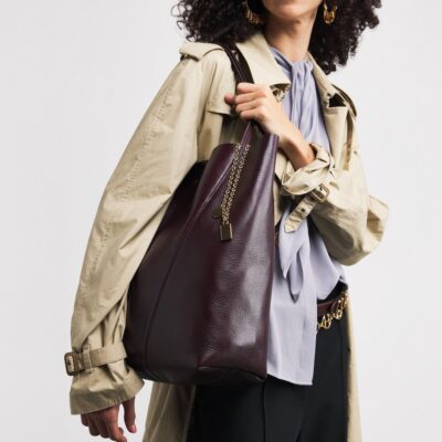 Chloé Large Leather Spin Tote Bag - Image 2