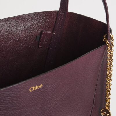 Chloé Large Leather Spin Tote Bag - Image 4