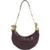 Chloé Leather-Snakeskin Chain Horse Shoulder Bag - Image 1