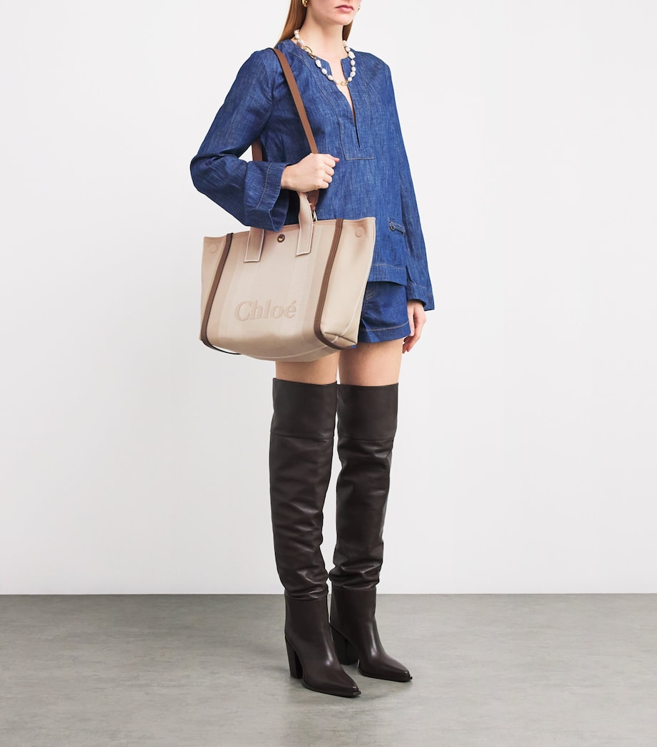 Chloé Medium Canvas Carry Tote Bag - Image 2