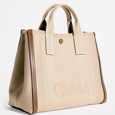Chloé Medium Canvas Carry Tote Bag - Image 3