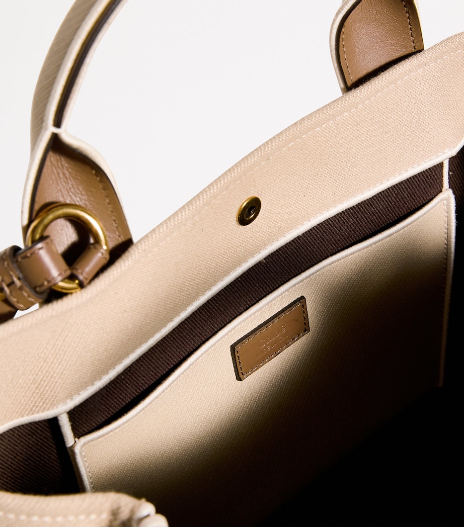Chloé Medium Canvas Carry Tote Bag - Image 4