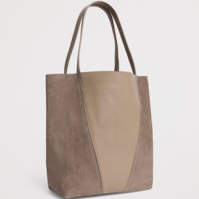 Chloé Medium Leather-Suede Spin Tote Bag - Image 2