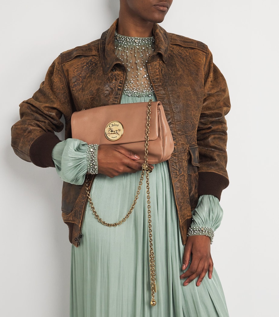 Chloé Medium Leather Heritage Shoulder Bag - Image 5