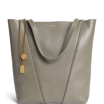 Chloé Medium Leather Spin Tote Bag - Image 1