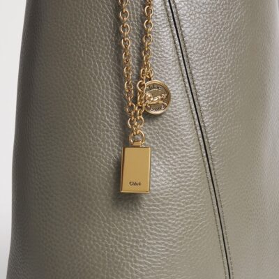 Chloé Medium Leather Spin Tote Bag - Image 4