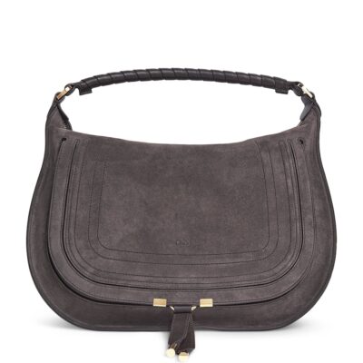 Chloé Medium Suede Marcie Shoulder Bag - Image 1