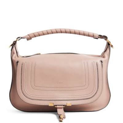 Chloé Medium Suede Marcie Shoulder Bag - Image 5