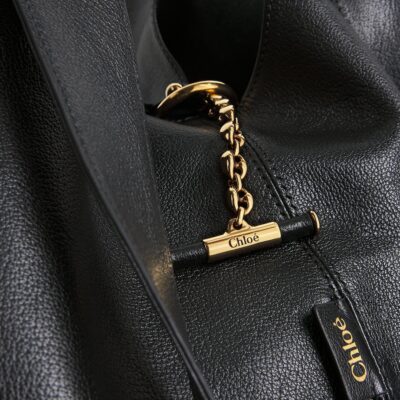 Chloé Panelled Calfskin Balloon Tote Bag - Image 3