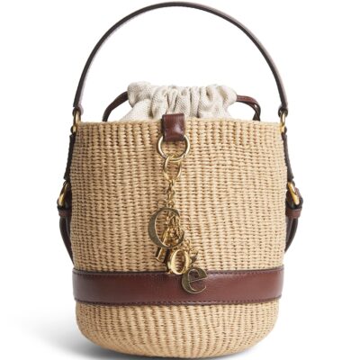 Chloé Raffia Charms Bucket Bag - Image 1