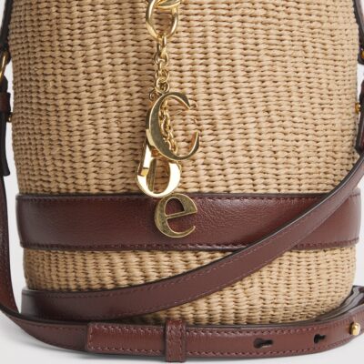 Chloé Raffia Charms Bucket Bag - Image 3