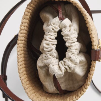 Chloé Raffia Charms Bucket Bag - Image 4
