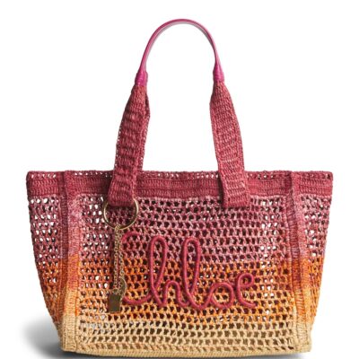 Chloé Raffia Summer Banana East-West Tote Bag - Image 1