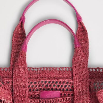 Chloé Raffia Summer Banana East-West Tote Bag - Image 3