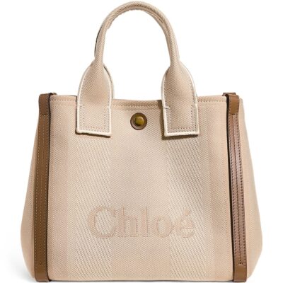 Chloé Small Canvas Carry Tote Bag - Image 1