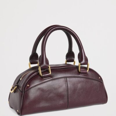 Chloé Small Leather Bowling Top-Handle Bag - Image 3