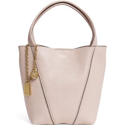 Chloé Small Leather Spin Tote Bag - Image 1