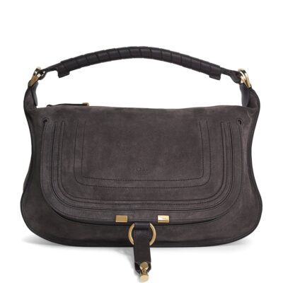 Chloé Small Suede Marcie Shoulder Bag - Image 1