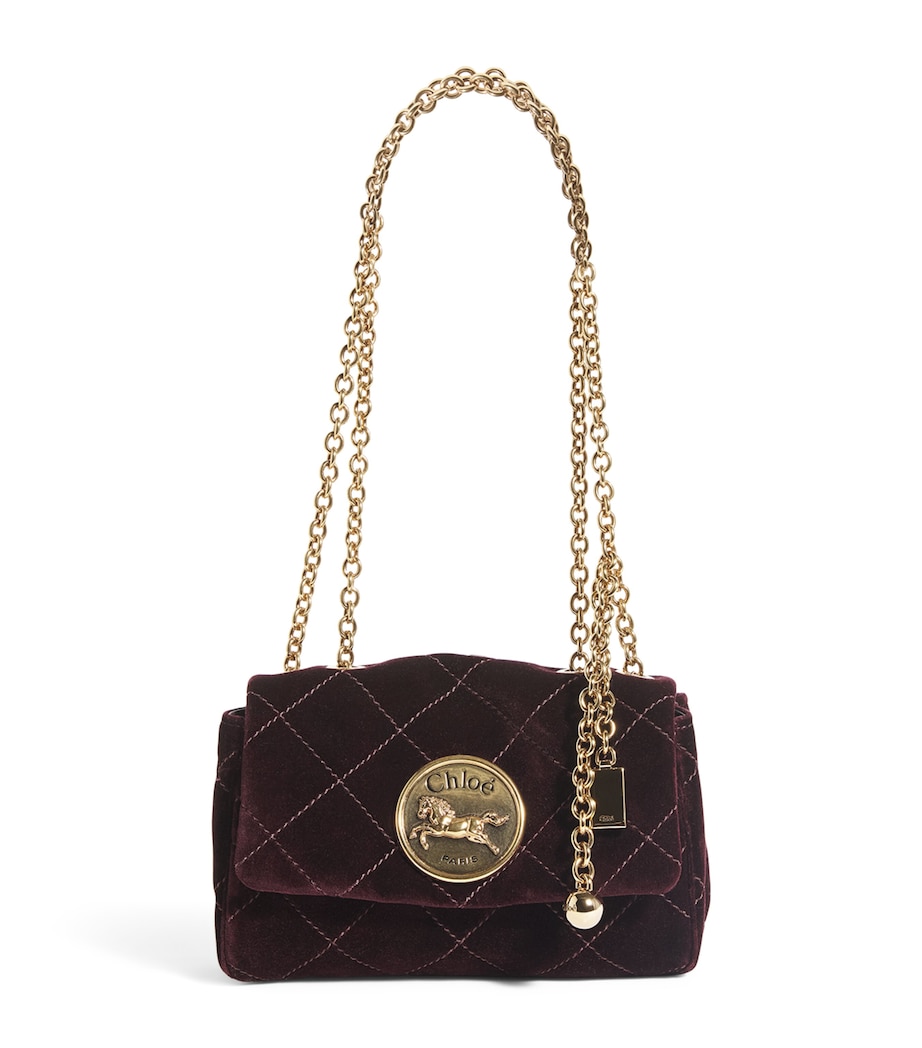 Chloé Small Velvet Heritage Shoulder Bag - Image 1