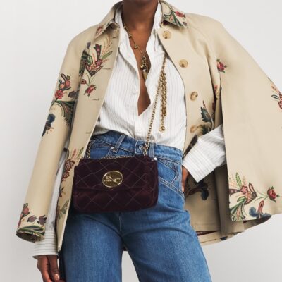 Chloé Small Velvet Heritage Shoulder Bag - Image 2