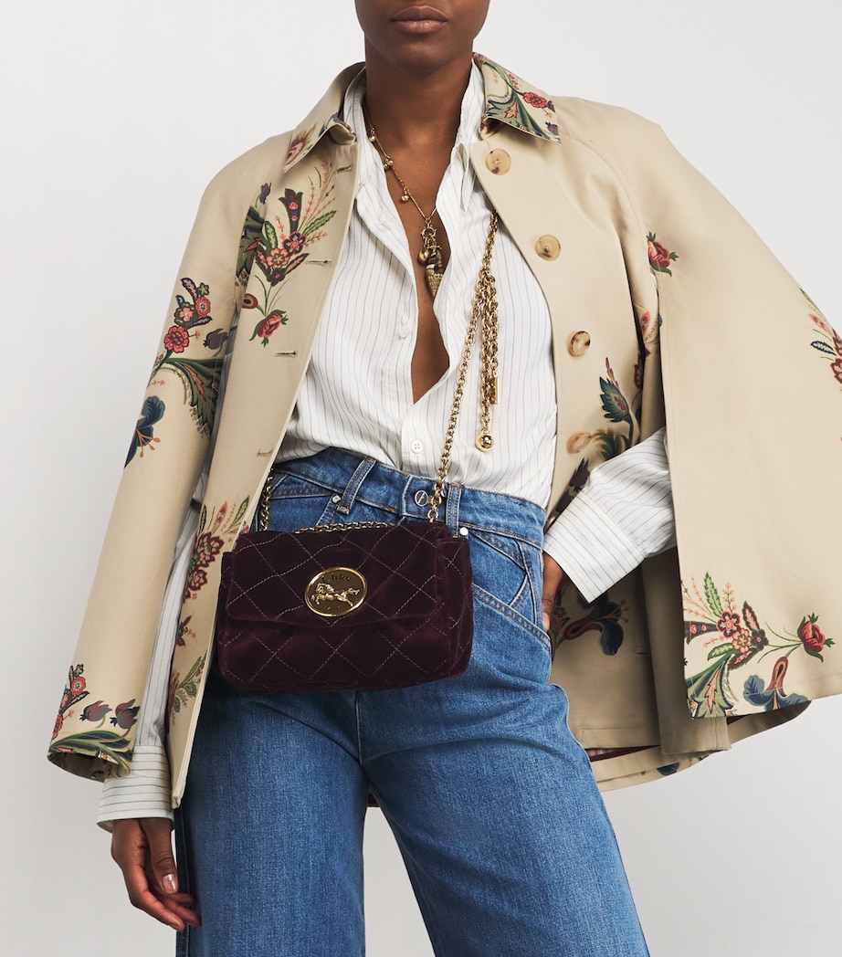 Chloé Small Velvet Heritage Shoulder Bag - Image 2