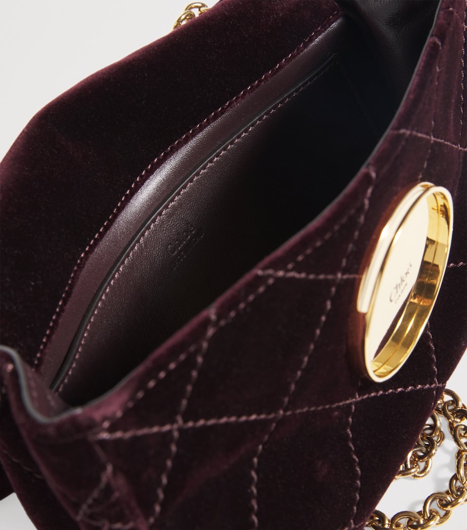 Chloé Small Velvet Heritage Shoulder Bag - Image 4