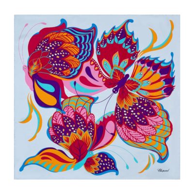 Chopard Silk Butterfly Print Scarf - Image 1